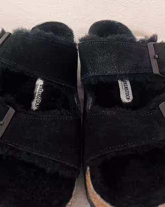 Birkenstock arizona pelliccia