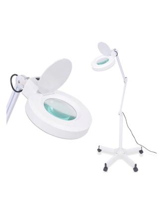 Lampada da pavimento con lente di ingrandimento