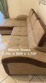 Arredamento salone completo divano, parete attrezz