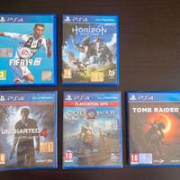 Giochi Playstation 4 Fifa,Huncharted,God of war...
