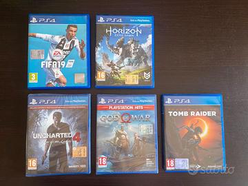 Giochi Playstation 4 Fifa,Huncharted,God of war...