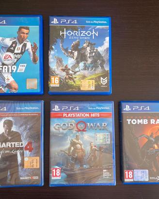 Giochi Playstation 4 Fifa,Huncharted,God of war...