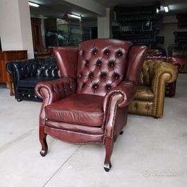 poltrona chesterfield chester bergere vintage 