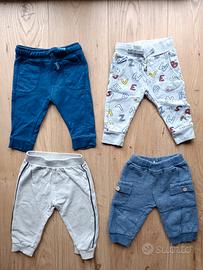 Lotto 4 Pantaloni Neonato/Bimbo - Vari Modelli - 