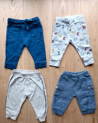 Lotto 4 Pantaloni Neonato/Bimbo - Vari Modelli - 