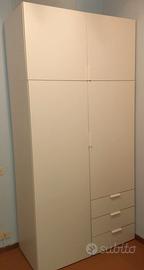 ARMADIO IKEA a 4 ante con 3 cassetti