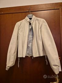 Giubbotto bianco donna in pelle Conbipel Tg. 44-46