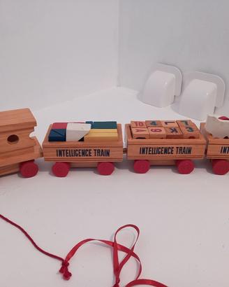 trenino in legno