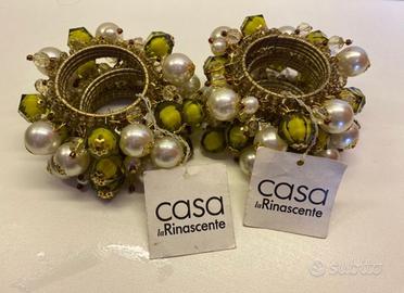 Portatovaglioli gioiello vintage 6 pz