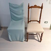 Sedia in legno con copertura