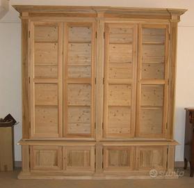 Libreria in legno massello