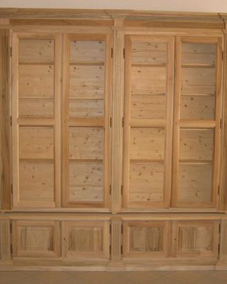 Libreria in legno massello