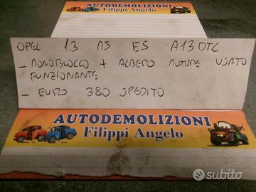 Monoblocco+albero moltore opel 1.3