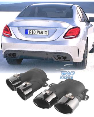 TERMINALI SCARICO MERCEDES W205 C205 14- LOOK C43 