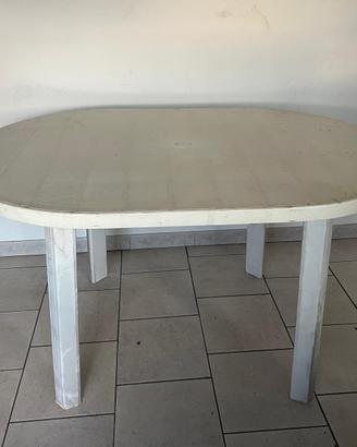 tavolo da giardino in plastica + 2 sedie regolabil