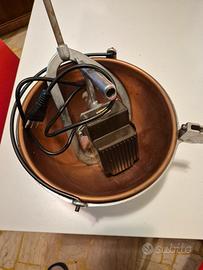 paiolo in rame elettrico più un altro gira polenta