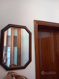 Specchio antiquariato cornice di legno 48cm x 68 c