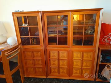 Credenza con vetrina Caccia alla Volpe