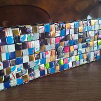 pochette NAHUI OLLIN multicolor intrecciata a mano