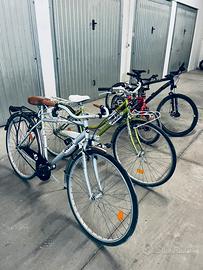 tre  biciclette tranne bmx