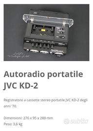 registratore cassette jvc portatile anni 70