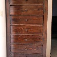 Settimino artigianale in legno massello