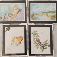 Disegni tema natura con vetro cornice