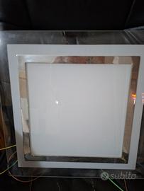 Plafoniera bianco satinato