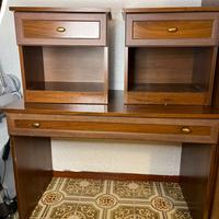 Armadio, scrivania e due comodini