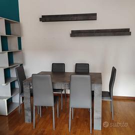 Tavolo+sedie - mobile TV - libreria - mensole