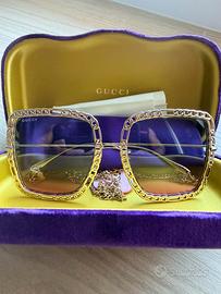 Occhiali da sole Gucci GG1033S con catena e cuore