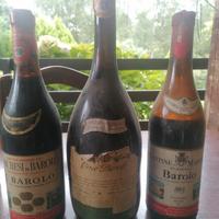bottiglie di Barolo del 1967, 1968 e 1981