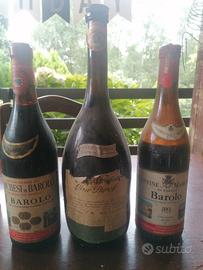 bottiglie di Barolo del 1967, 1968 e 1981