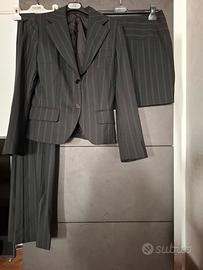 Completo donna nero a righe 3 pezzi nuovo 