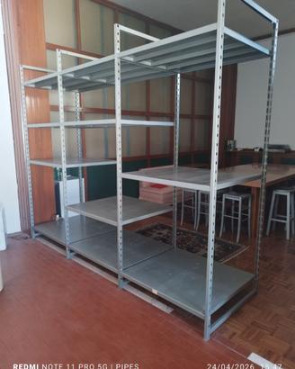 Stand industriale modulabile metallo 4x1x3 m con r