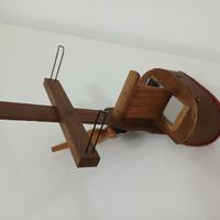 Antico Visore Stereoscopico Stereoscopio in Legno