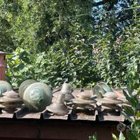 Antiche coperture in porcellana elettricità