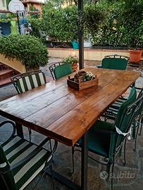Tavolo da giardino con 6 sedie