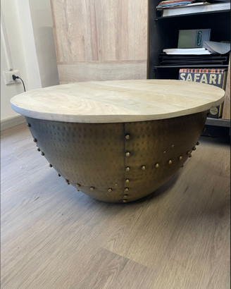 Tavolino da salotto design industrial chic