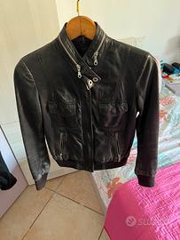 Giubbotto di pelle vintage donna