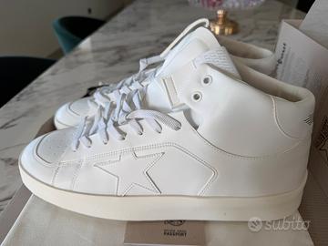 Scarpe Golden Goose Mid-Stardan Uomo Bianche 46