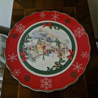 Piatto natalizio decorativo 