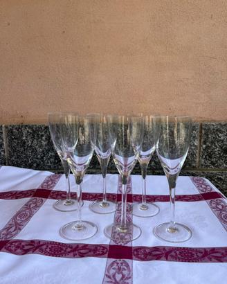 Set bicchieri cristallo per prosecco