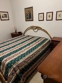 Letto matrimoniale in ottone stile classico