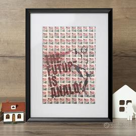 Marilyn Monroe Quadro Sovrastampa Francobolli USA