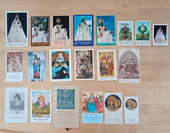 Lotto 20 immaginette sacre Madonna dell'Incoronata