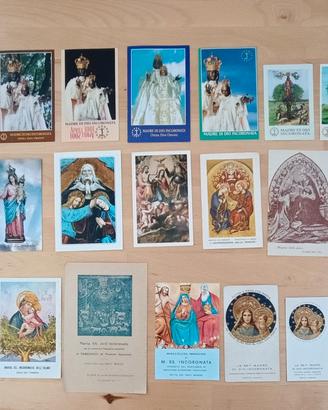 Lotto 20 immaginette sacre Madonna dell'Incoronata