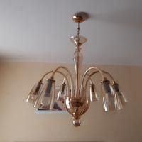 Lampadario in vetro di murano 6 luci