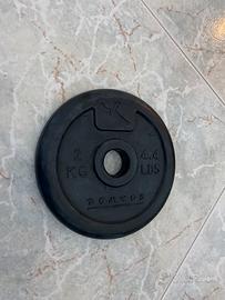 4 dischi gommati da 2 kg