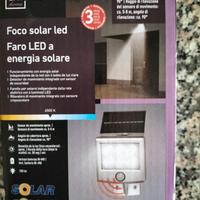 Farò LED energia solare nuovo sigillato 